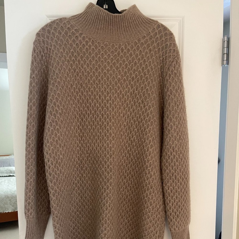 La Ligne mock neck cashmere sweater dress